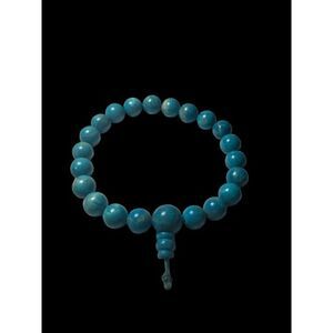 Dyed‎ Howlite Beaded Bracelet – Blue Stone Stretch Bracelet